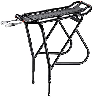 Ibera Bike Rack  Bicycle Touring Carrier with Fender Board, Frame-Mounted for Heavier Top & Side Loads, Height Adjustable for 26