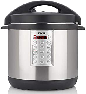 Zavor Select 8 Quart Electric Pressure Cooker and Rice Cooker with Non-stick Inner Cooking Pot and Brushed Stainless Steel Finish (ZSESE02)