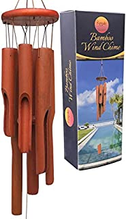 Bamboo Wind Chime - Premium Wooden Indoor or Outdoor Wind Chime for Home, Garden, Patio, Porch, Yard or Balcony Decor