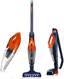 ORFELD Cordless Vacuum, Stick Vacuum 4 in 1, Lightweight Upright Vacuum Cleaner, Handheld, Portable, Rechargeable Li-ion Battery for Hardwood Floor Carpet Pet Hair Car, up to 40 Min.Runtime,Small