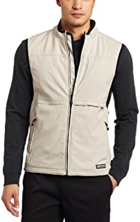 Ansai Golf Men's Mw Golf Softshell Vest (Khaki, Medium)