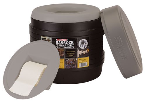 Reliance Products Hassock Portable Lightweight Self-Contained Toilet