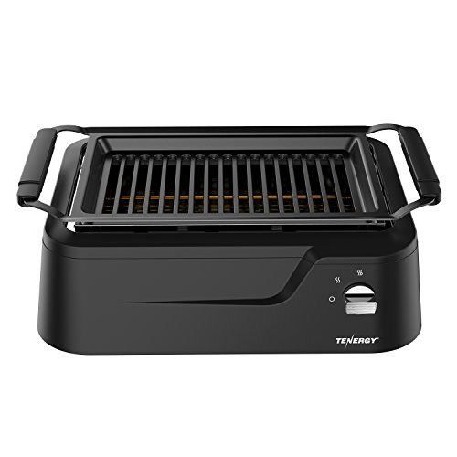 Tenergy Redigrill Smoke-Less Infrared Grill, Indoor Grill, Heating Electric Tabletop Grill, Non-Stick Easy to Clean BBQ Grill, for Party/Home, ETL Certified