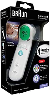 Braun Forehead Thermometer -  Digital Thermometer with Professional Accuracy and Color Coded Temperature Guidance - Thermometer for Adults, Babies, Toddlers and Kids