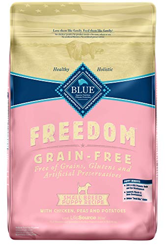 Blue Buffalo Freedom Grain Free Natural Puppy Small Breed Dry Dog Food, Chicken 11-lb