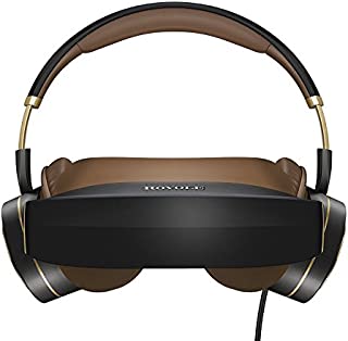 Royole Moon  2D & 3D Immersive Cinematic Mobile Personal Theater Headset, Dual 1080P FHD AMOLED Displays and Active Noise-Canceling Headphones for Premium Gaming and Movie Experience (Black)