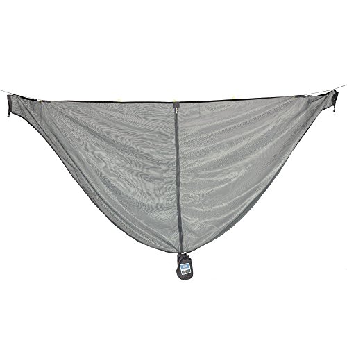 Equip Outdoors Hammock Bug Mosquito Net with No-See Um Polyester Mesh for 360-Degree Protection, Quick Easy Setup, Grey, 112