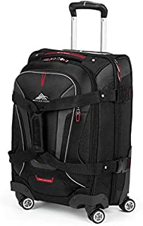 High Sierra AT7 Softside Luggage with Spinner Wheels, Black