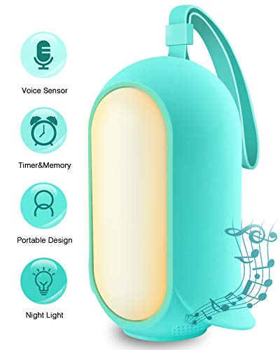 Portable Sound Machine for Sleeping Sound Machine for Kids Adults Voice Sensor Night Light Timer & Memory Feature, White Noise Machine Sleep Therapy for Home, Office, Travel