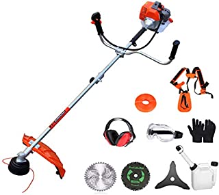 PROYAMA 42.7cc 2 in 1 Extreme Duty 2-Cycle Gas Dual Line Trimmer and Brush Cutter, Grass Trimmer, Weed Eater