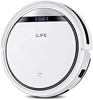 ILIFE V3s Pro Robot Vacuum Cleaner, Tangle-free Suction , Slim, Automatic Self-Charging Robotic Vacuum Cleaner, Daily Schedule Cleaning, Ideal For Pet HairHard Floor and Low Pile Carpet