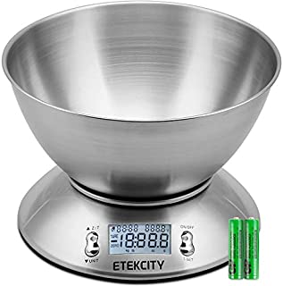 Etekcity Digital Kitchen Food Multifunction 11lb 5kg, Backlight Scales