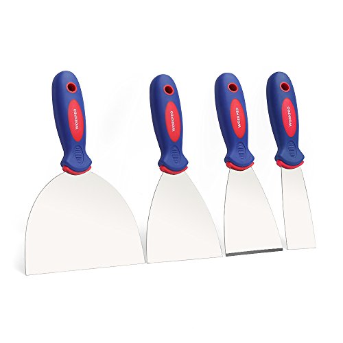 WORKPRO Putty Knife Set Stainless Steel Made 4-piece 1.5