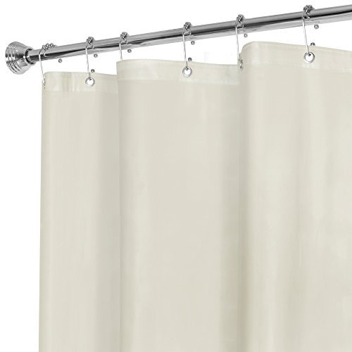 MAYTEX Super Heavyweight Premium 10 Gauge Shower Curtain Liner, Beige