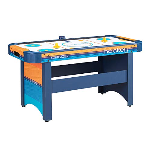 Lanos Air Hockey Table for Kids and Adults | 5 Foot Air Hockey Game Table with Electronic Scoreboard, Powerful Dual-Air Blowers, 4 Pushers, and 2 Hockey Pucks | Ice Hockey Game Room Table