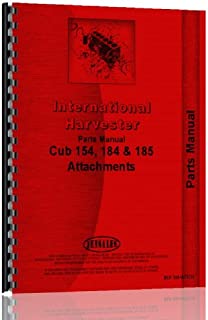 International Harvester 154 Cub Tractor Rotary Cutter Attachment Parts Manual