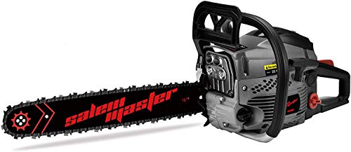 SALEM MASTER 5820F 58CC 2-Cycle Gas Powered Chainsaw, 16-Inch Chainsaw, Handheld Cordless Petrol Gasoline Chain Saw for Farm, Garden and Ranch