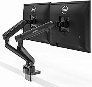 Dual Monitor Stand - Dual Monitor Mount, VESA Mount (75x75 100x100), Dual Monitor Arm Fit 17 Inch to 32 Inch VESA Compatible Screens, Full Motion Spring Movement Monitor Desk Mount, Monitor Stands