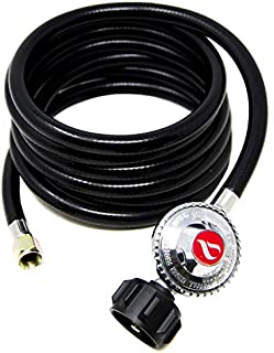 GasOne 2106-012 Propane Regulator 12 Feet Universal QCC1 Grill Replacement with