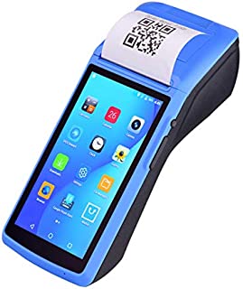 Aibecy All in One Handheld PDA Printer Wireless Terminal Receipt Printer Android 6.0 POS Payment with 5 Inch Touchscreen Support GPS BT/WiFi/USB OTG/3G Communication 1D/2D Scanning NFC Function