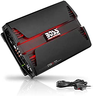 BOSS Audio Systems PV3700 5 Channel Car Amplifier - 3700 Watts, Full Range, Class A-B, 2-4 Ohm Stable, Mosfet Power Supply, Bridgeable, Remote Subwoofer Control