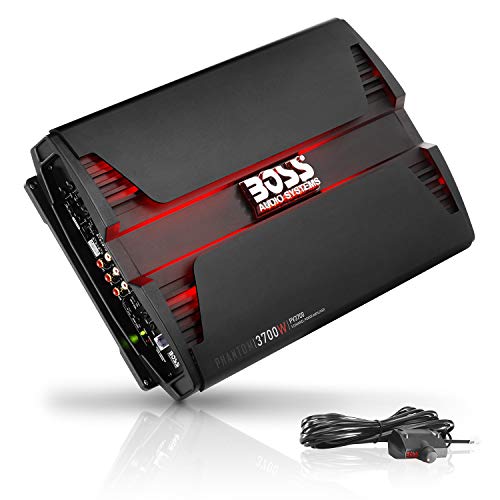 BOSS Audio Systems PV3700 5 Channel Car Amplifier - 3700 Watts, Full Range, Class A-B, 2-4 Ohm Stable, Mosfet Power Supply, Bridgeable, Remote Subwoofer Control