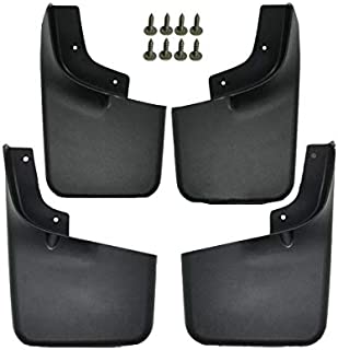 Set of 4 Mud Flaps Splash Guards for Ford F-150 2004-2014 with Fender Flares (Do not fit Raptor)