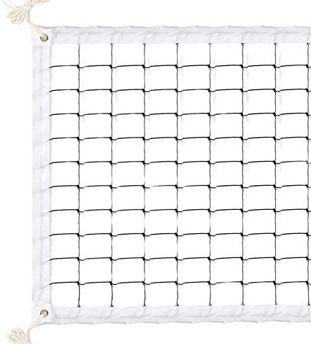 TOCOCO Volleyball Net 32 FT x 3 FT Beach Volleyball Net Portable Official Standard Size Indoor Outdoor Sports Training Equipment with No Poles