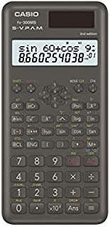 Casio FX300MSPLUS2 Scientific 2nd Edition Calculator, with New Sleek Design, Black, 0.4