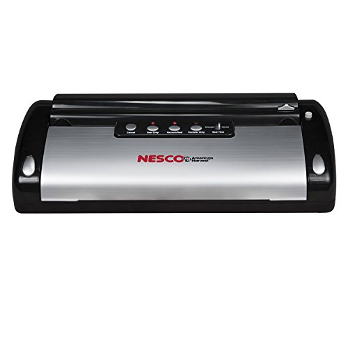 NESCO VS-02, Food Vacuum Sealing System with Bag Starter Kit, Black