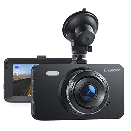 Dash Cam, Crosstour 1080P Car DVR Dashboard Camera Full HD with 3