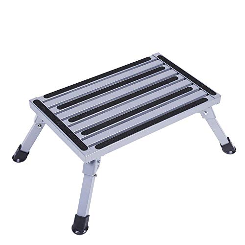 POCREATION Anti-Slip Surface Safety Step Platform Ladder Stool Caravan