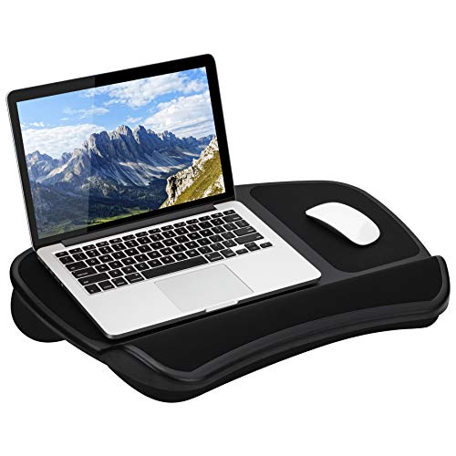 LapGear Original XL Laptop Lap Desk with Storage Pockets - Black - Style No. 45592