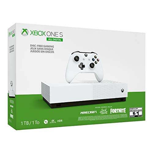 Xbox One S 1TB All-Digital Edition Console (Disc-Free Gaming)