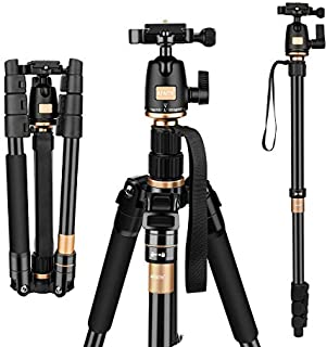 AFAITH Tripod for DSLR Camera, Ultra Compact and Lightweight Aluminum Travel Tripod