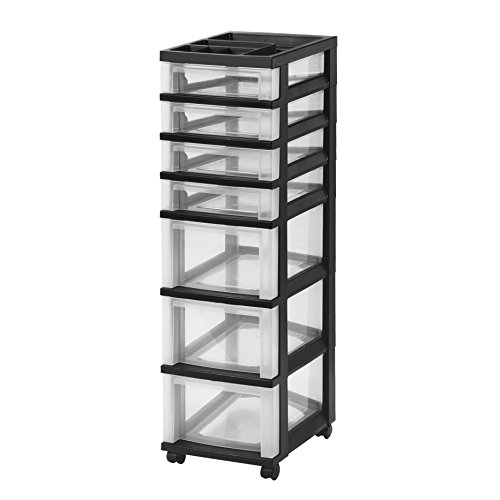 IRIS USA, Inc. MC-343-TOP 7-Drawer Storage Cart