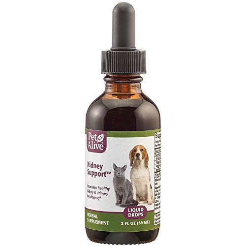 Pet Alive Kidney Support Promotes Healthy Cat & Dog Kidneys & Urinary Functioning (60ml)