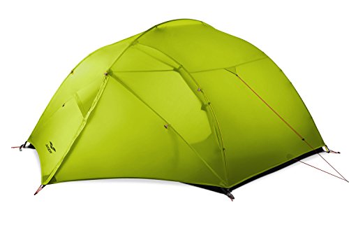 MIER 3 Person Camping Tent Lightweight Outdoor Backpacking Tent with Footprint, Waterproof and Easy Setup, 3 Season, Green