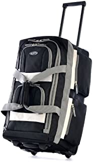 Olympia 8 Pocket Rolling Duffel Bag