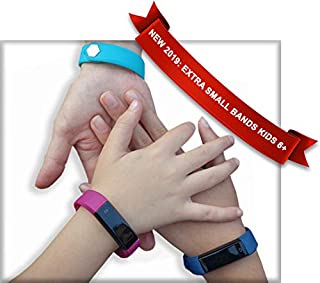 Kids Fitness Tracker Activity Tracker for Kids - Waterproof Smart Watches for Girls Boys Digital Kids Alarm Monitor Pedometer Walking Sleep Activity Step Counter Smart Phone - 2 Bands Blue Gifts Set