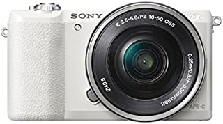 Sony a5100 16-50mm Mirrorless Digital Camera with 3-Inch Flip Up LCD (White)