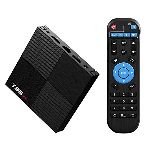 Android 9.0 TV Box, T95 Mini Android Box 2GB RAM 16GB ROM H6 Quadcore Smart TV Box 2.4GHz WiFi 3D 6K Streaming Media Player