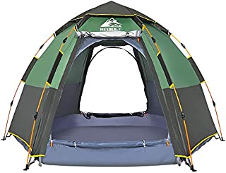 Hewolf Waterproof Instant Tents for Camping - 2-4 Person Easy Setup Dome Family Tent