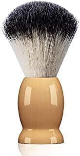 Bassion Hand Crafted 100% Pure Badger Shaving Brush with Hard Wood Handle, Men's Luxury Professional Hair Salon Tool, Engineered to Deliver the Best Shave of Your Life