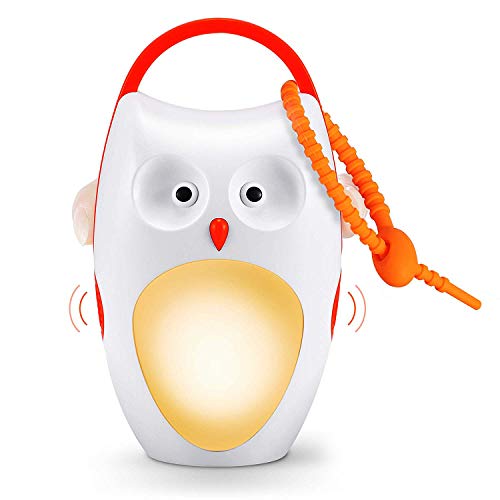 Baby Sleep Soother Shusher Sound Machines, Baby Gift, Rechargeable Portable White Noise Machine with Night Light, 8 Soothing Sounds and 3 Timers for Traveling, Sleeping, Baby Carriage (owl)