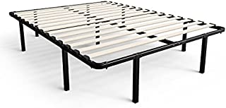 Zinus Cynthia 14 Inch MyEuro SmartBase / Wooden Slat / Mattress Foundation / Platform Bed Frame / Box Spring Replacement, Full