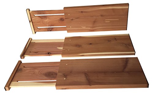 Axis International Marketing Drawer 3 pc Cedar Expandable, 3pc Dresser Divider, 3 Count