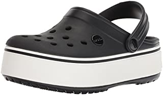 Crocs Crocband Platform Clog Black/White 6 US Men / 8 US Women