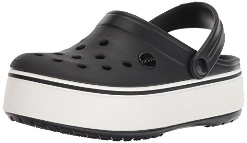 Crocs Crocband Platform Clog Black/White 6 US Men / 8 US Women