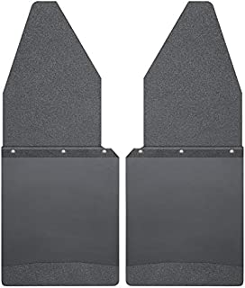 Husky Liners - 17105 Kick Back Mud Flaps 12IN Wide - Black Top/Wt Fits 88-18 F150/250